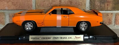 1969 PONTIAC FIREBIRD TRANS AM ORANGE 1:18 DIECAST MODEL BY ROAD