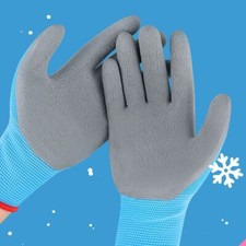 Kinder Gartenhandschuhe (3–6 Jahre) – Latexbeschichtete Handfläche, Rutschfest & Wasserabweisend – Gestricktes Innenfutter, Grün – 1 Paar