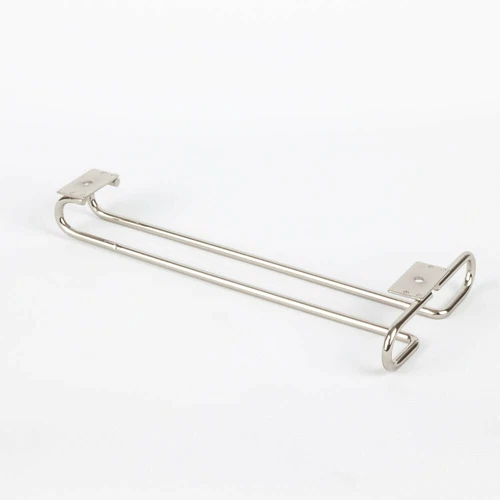 Satin Nickel Under Cabinet Stem Glass Holder Wine Rack Stemware Bar Kitchen - Picture 2 of 2