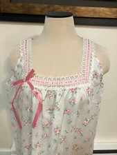 New...Vintage JC Penneys Women's Cotton/Polyester Flowered Nightgown Size L