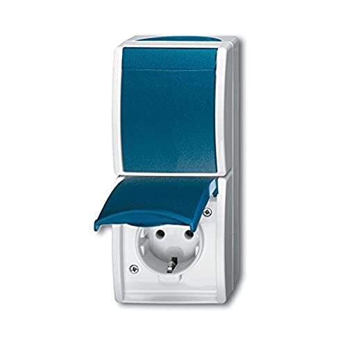 Busch-Jaeger, Presa combinata con interruttore a bilanciere, (y8X)