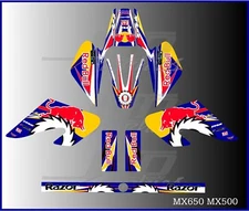 Razor MX500 MX650 graphics kit decals  THICK AND HIGH GLOSS .....