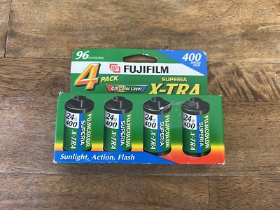 NEW Fujifilm Superia X-TRA 400 35mm Pack 96 Exposure Expired 2004 Color  Film 74101242577|