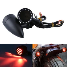 Motorcycle Black LED Brake Tail Lights For Harley Davidson Sportster XL 1200 883