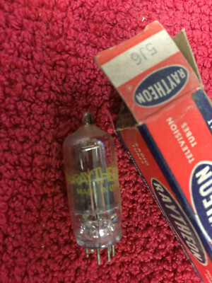 5J6 RAYTHEON VINTAGE TUBE NOS