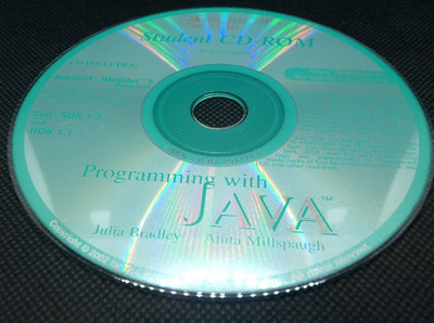 Programming with Java Student CD-Rom Vintage McGraw-Hill Irwin 2002 Pre-Owned