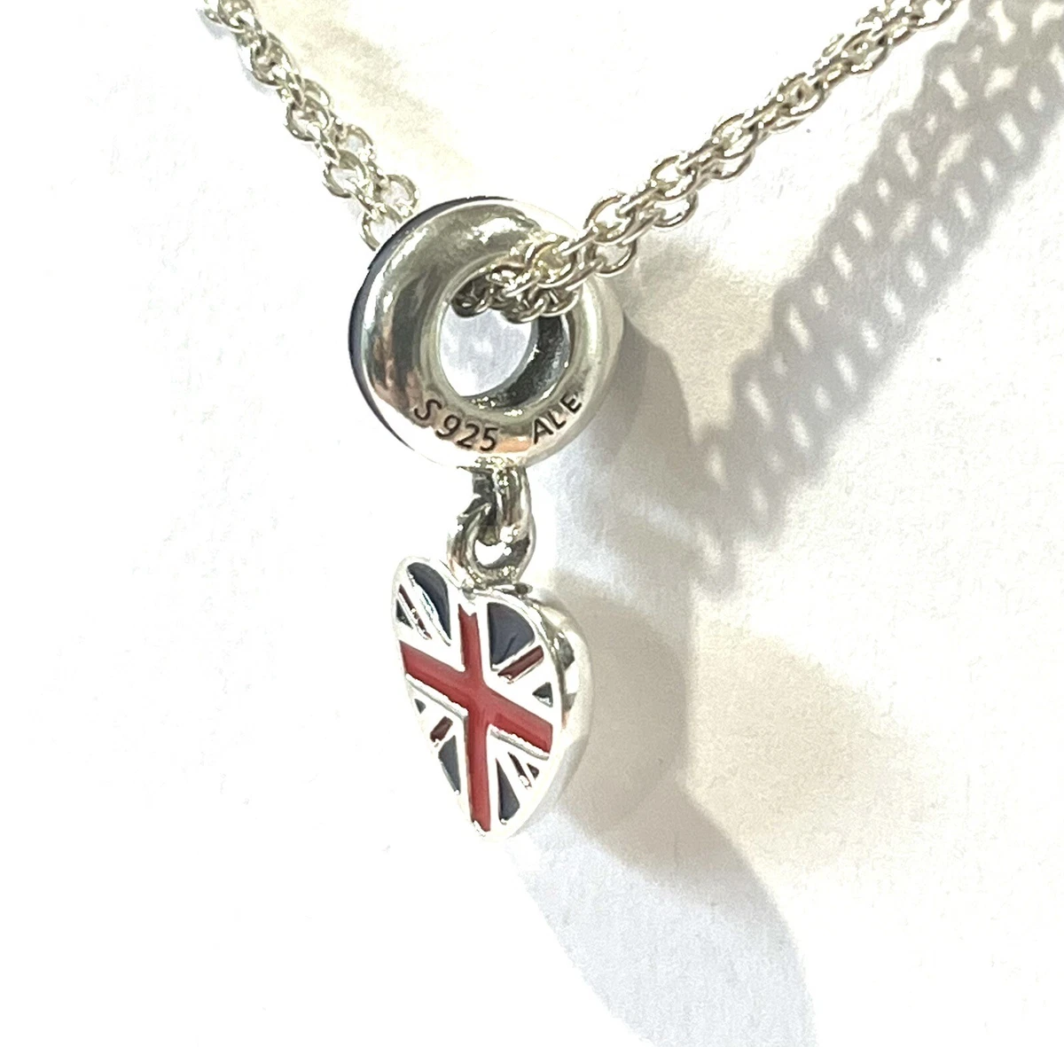 PANDORA Charm Sterling Silver ALE S925 GREAT BRITAIN FLAG