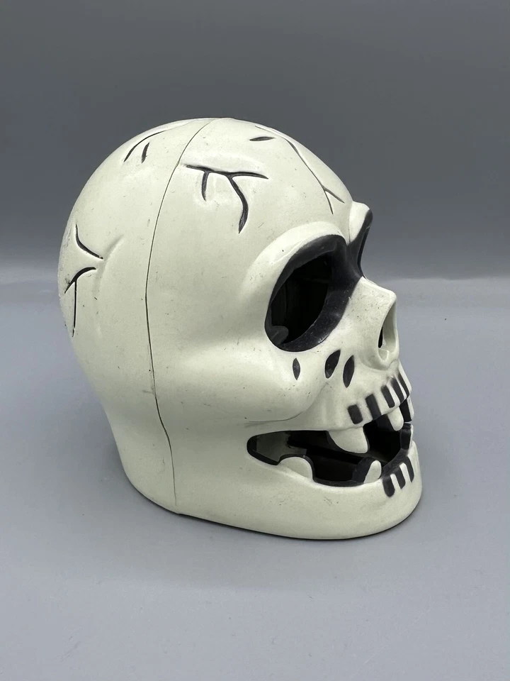 Винтажный Хэллоуин ужасов жуткий свет вверх синий мигающий череп ужас 💀 - Изображение 4 из 4