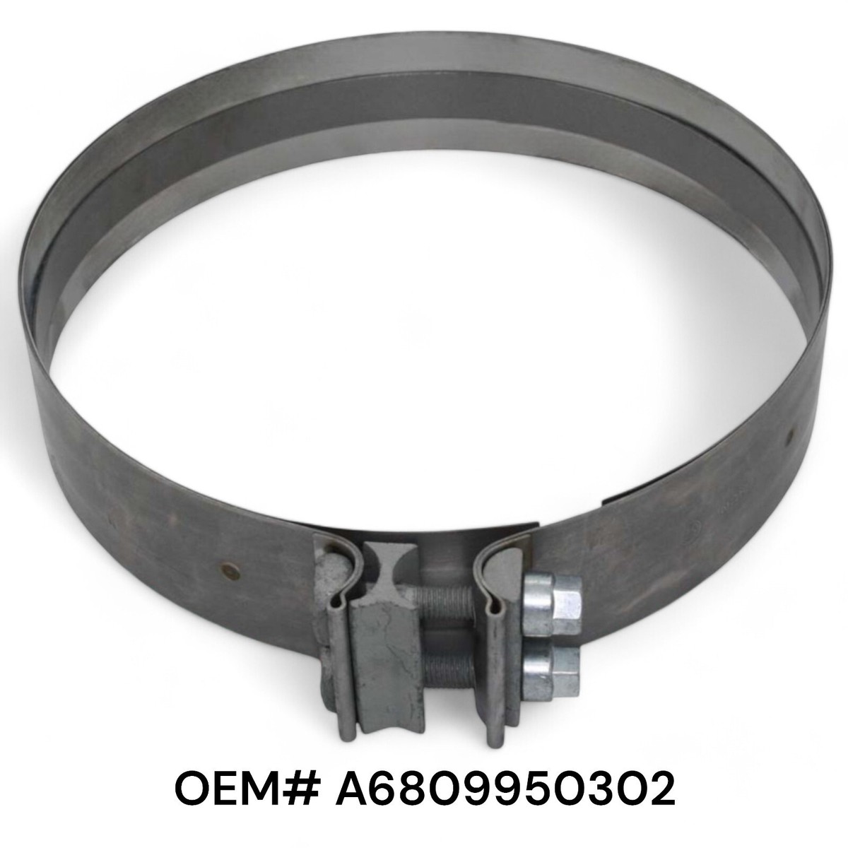 Detroit DD15 DPF Filter Clamp Double Bolt | A6809950302 | Front