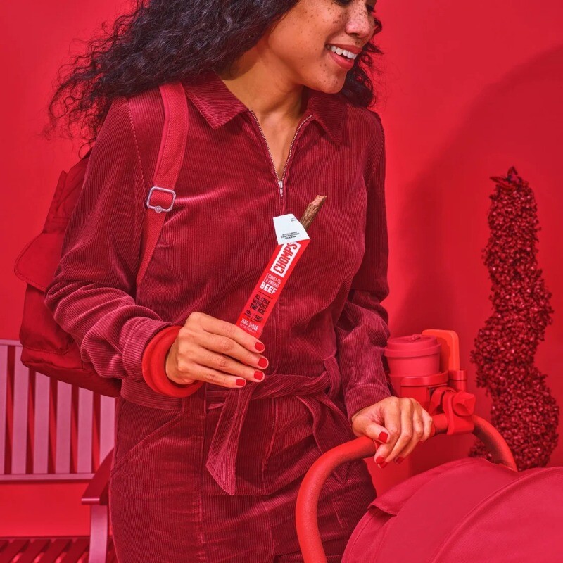 Chomps Grass-Fed and Finished Original Beef Jerky Meat Snack, 10g of Protein