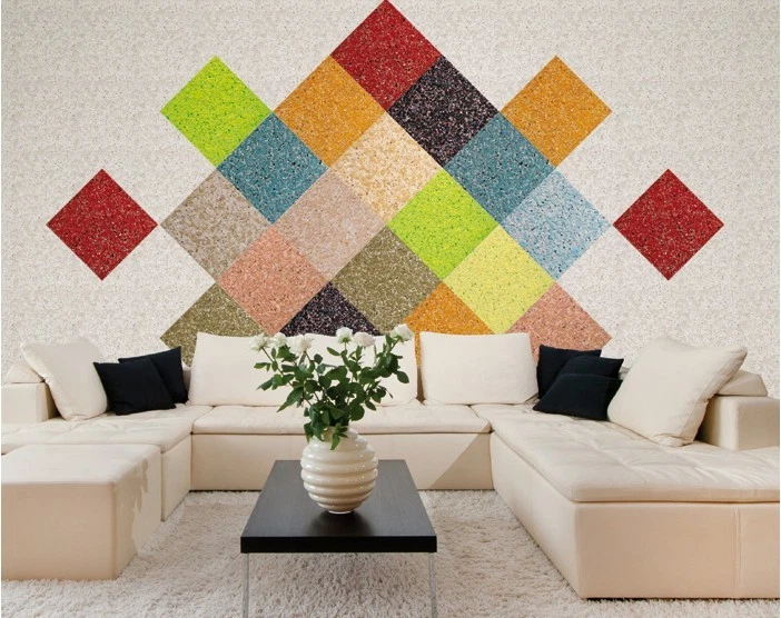 Papel tapiz líquido relieve de yeso de seda revestimiento de pared texturizado 3-3,5 m² colores