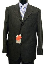 VITALE BARBERIS men's dress size 52 Grey Wool Dark Grey Elegant Complete