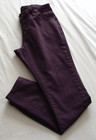 TAHARI Muted Purple "AMELIA" BUTTON FLY Skinny Jeans Sz 6/28 (26.5 Inseam) — photo 4