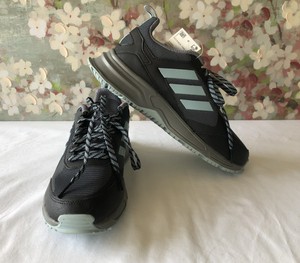 NEW ADIDAS ROCKADIA TRAIL 3.0 W Sneakers SZ 7.5 RUNNING WOMEN BLACK ASH  GREY | eBay