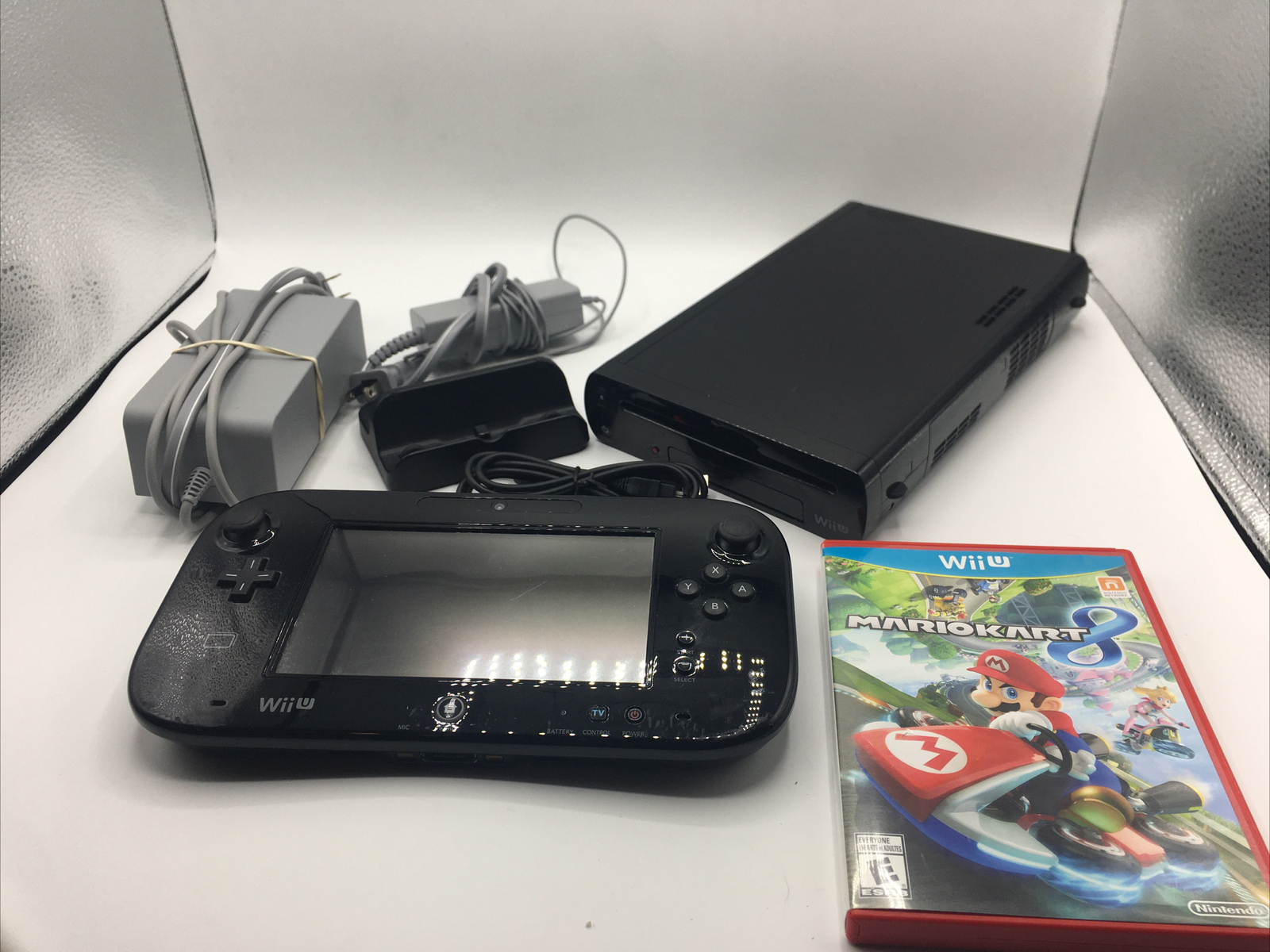 Nintendo Wii U 32 Gb Black Console Mario Kart 8 Two Years Guarantee Included For Sale Online Ebay