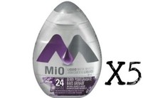 5 Bottles MIO Liquid Water Enhancer, Berry Po...