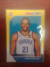 2019-20 PANINI NBA HOOPS ANDRE ROBERSON #134 YELLOW SP PARALLEL THUNDER