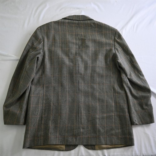 Paul Fredrick 46L Green Houndstooth Check Mens Blazer Suit Jacket Sport Coat - Picture 12 of 12