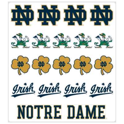 Notre Dame Fighting Irish Multi-Purpose Vinyl Sticker Sheet