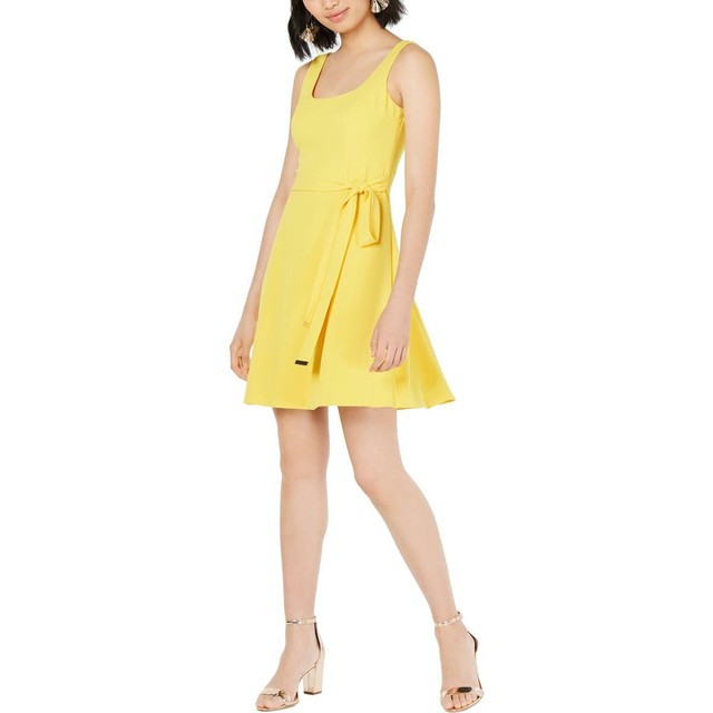 womens yellow sundress