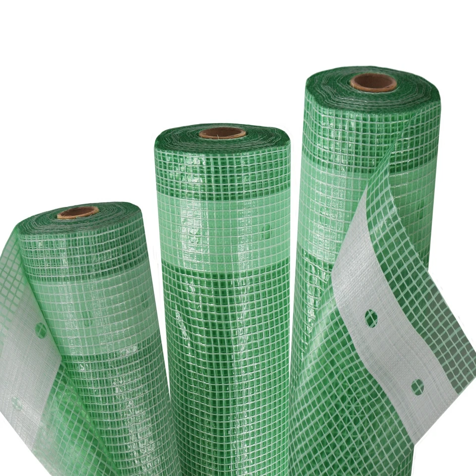 AQUAGART 3m greenhouse film grid film cold frame film fabric tarpaulin 250 g 4 m wide green UV