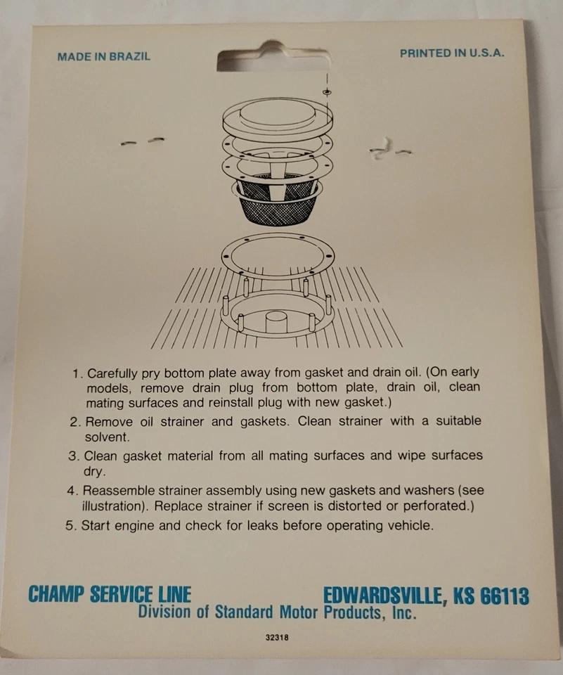 Kit de juntas de pantalla de cambio de aceite Volkswagen Bug Beetle Super Beetle 1200cc-1600cc Foto 4 de 4