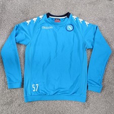 Kappa Napoli 2017-18 Euro Player Isssuelong Sleeve Training Top. Large. Bobbles.