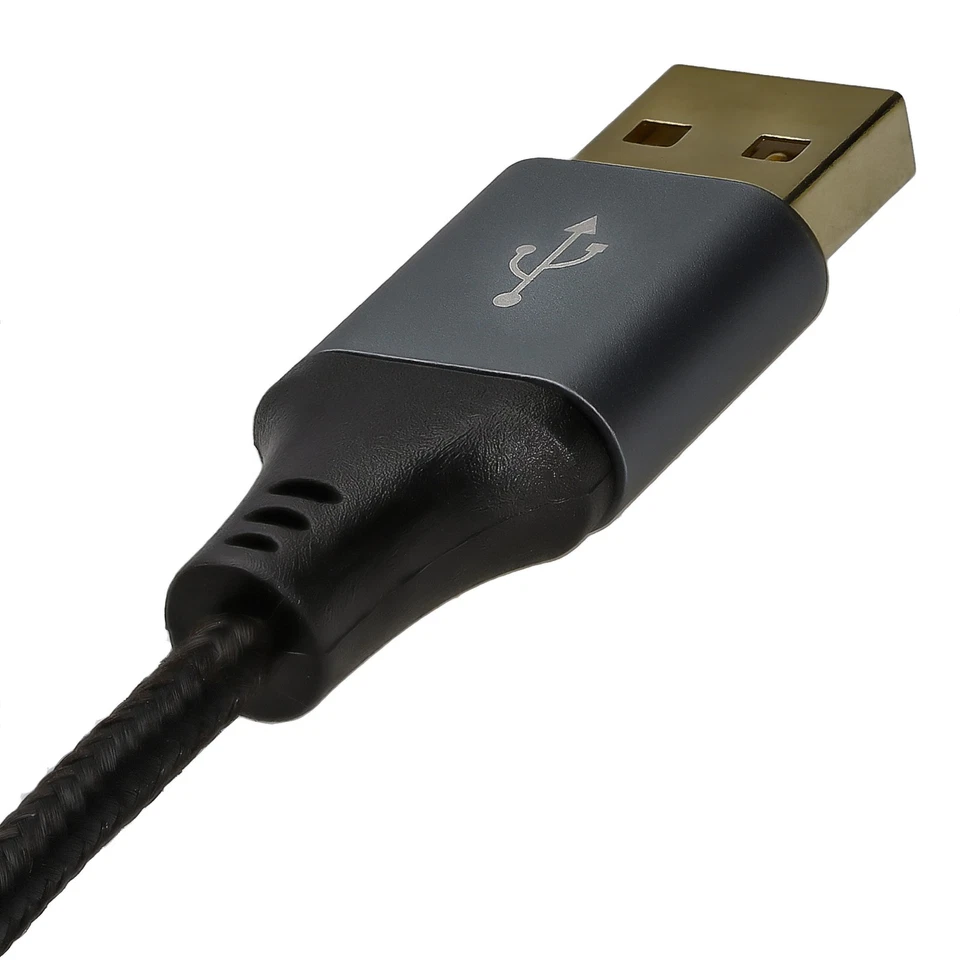 PRO Metal USB 2.0 24AWG High Speed Cable EXTENSION Lead A Plug to Socket 1m/2/5m - Image 4 of 4