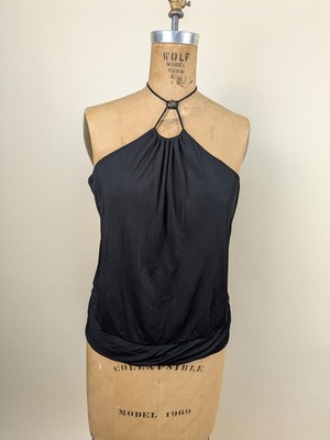 2007 Gucci Frida Giannini black halter neck top