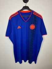 COLOMBIA NATIONAL TEAM 2018 2019 AWAY FOOTBALL SHIRT SOCCER JERSEY ADIDAS Sz 2XL
