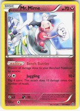 Mr. Mime 97/162 Rare BREAKthrough Pokemon Lightly Played