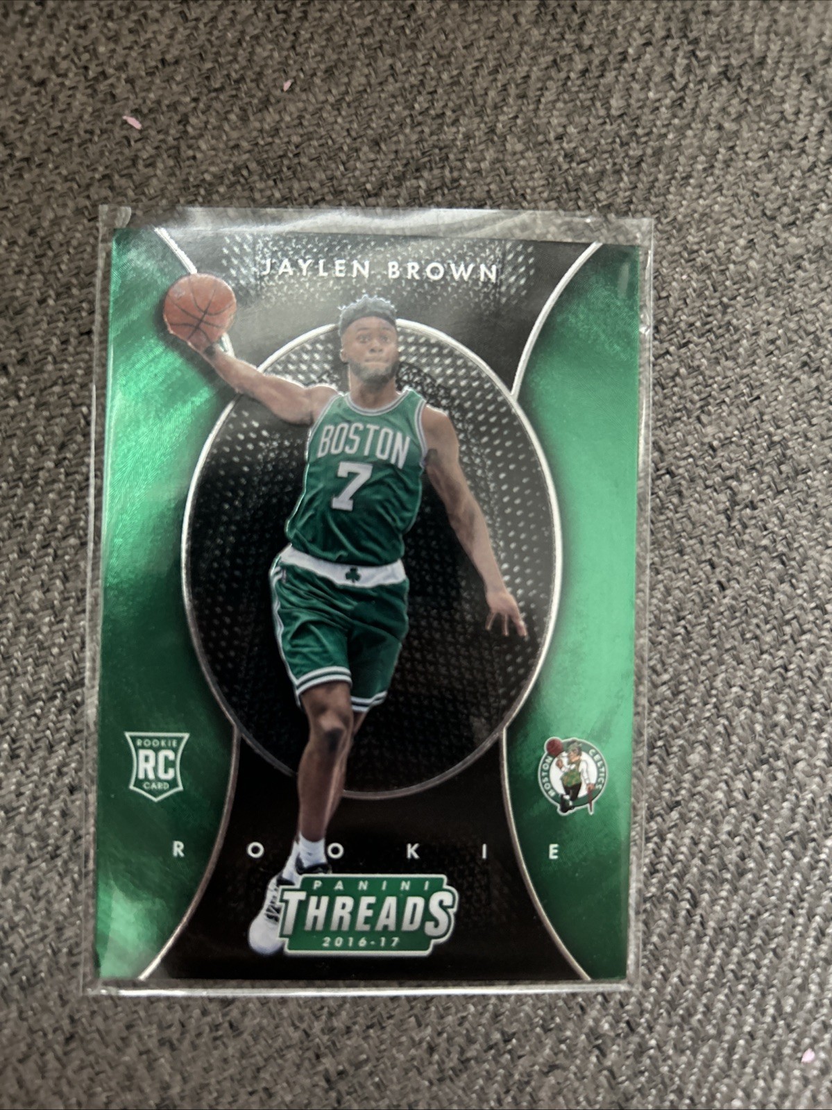 2016-17 Panini Threads Micro Etch Rookie Jaylen Brown Boston Celtics Card #270