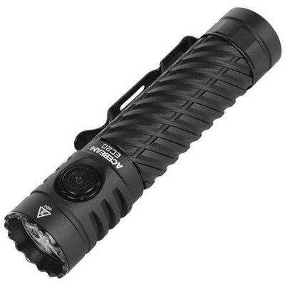 Acebeam Flashlight Rechargeable Resists Water/Impact Strobe - EC20-BLACK-NICHIA