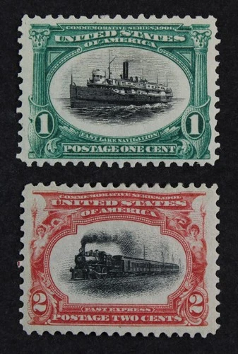 CKStamps: US Stamps Collection Scott#294 295 1c 2c Mint H OG