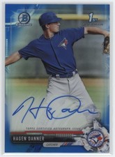 2017 Hagen Danner Bowman Chrome 1st Blue Refractor Auto RC /150 #CDA-HD H3277