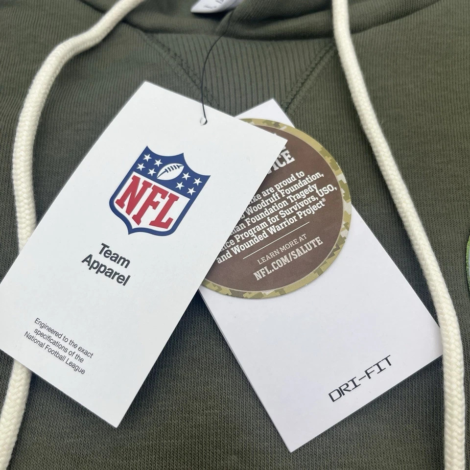 AUTHENTIC Nike Seattle Seahawks Salute to Service Hoodie NFL Standard Issue sz L thumbnail 6