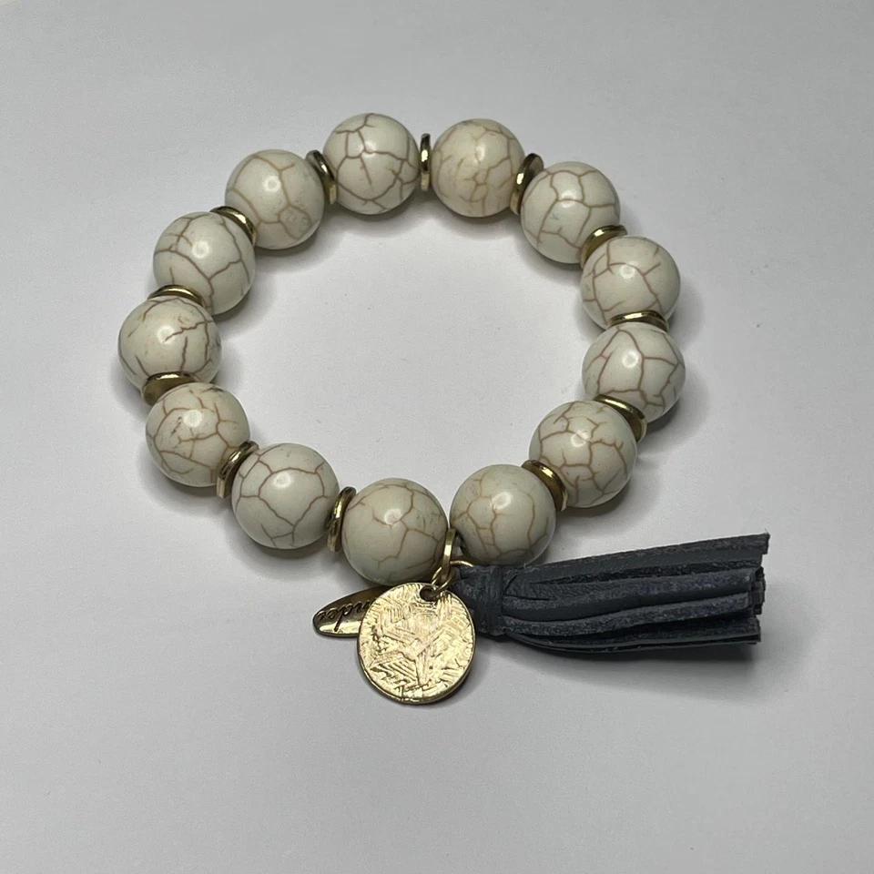 Plunder串珠手链中性自然弹力风格签名服装首饰 — 第 2/4 张图片