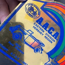 AACA 1982 Hershey PA National Fall Meet Brass Plaque 1935 Ford Phaeton