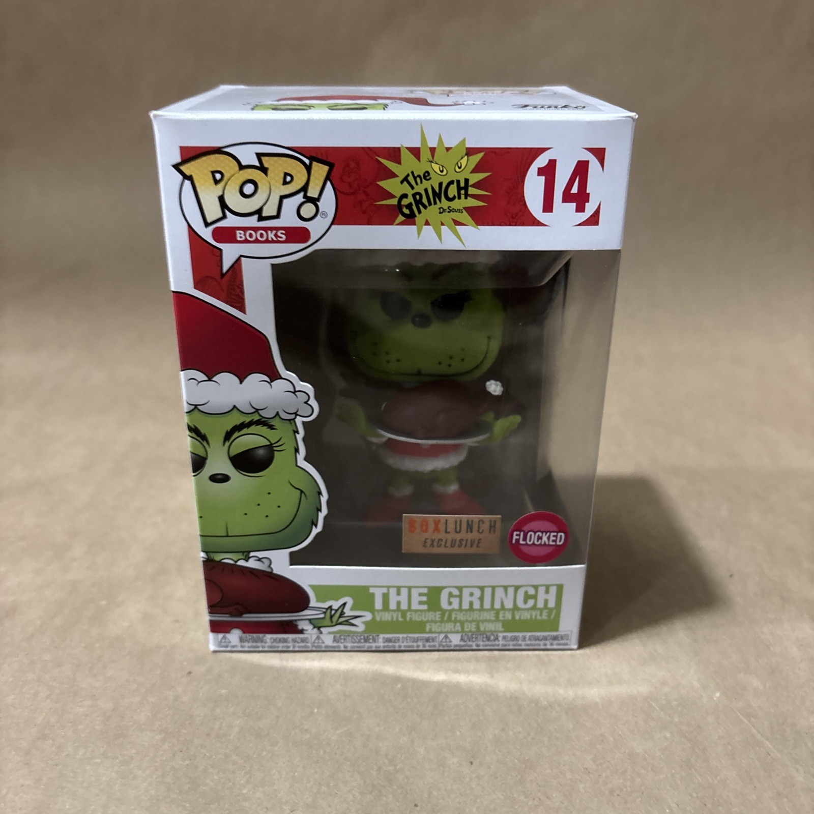 Funko Pop! Vinyl: Dr. Seuss - The Grinch - (Flocked) - Box L