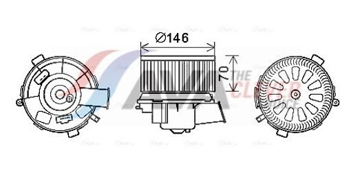 2x ✅Fits AVA PE8378 ENGINE BLOWER CITROËN XSARA PICASSO (2000) 1.6  ⭐UK Seller⭐