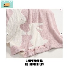 Fuzzy Bunny Baby Blanket