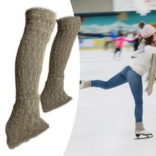 Skating Leg Warmers Lightweight Thick Leg Cover Cable Knit Leg Warmers for Dance