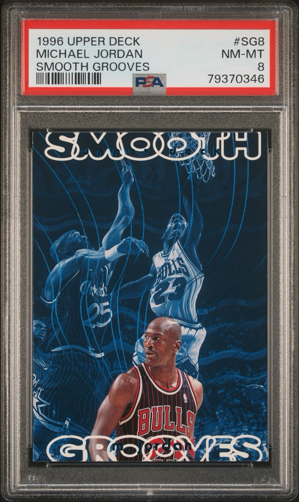Michael Jordan 1996-97 Upper Deck Smooth Grooves #SG8 PSA 8 NM-MT ~Pop 156 GOAT