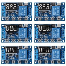 6pcs DC 6-30V Timer Relay Programmable Delay Relay Module Cycle Timer with LCD D