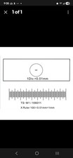AmScope Microscope Stage Calibration Slide for USB Camera 0.01mm Micrometer