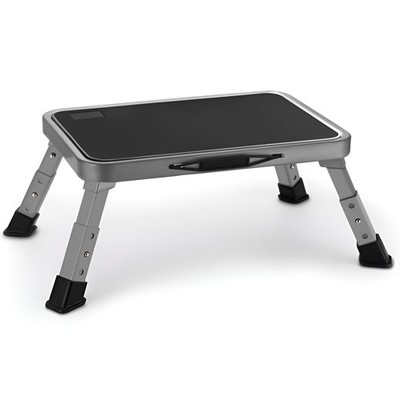 Foldable Step Stool, Adjustable Step Stool with a Non-Slip Platform, Step Lad...
