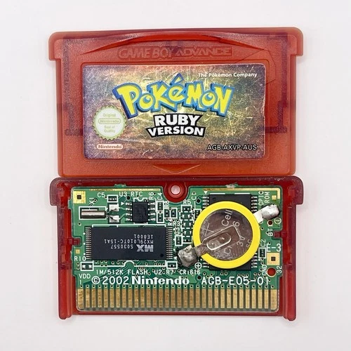 New Battery Pokemon Ruby Version - Nintendo Gameboy Advance AUS PAL Clean Label
