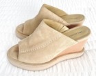 New! Women's Free People Size 7.5 Running in Wedges Mules Cafe — photo 2