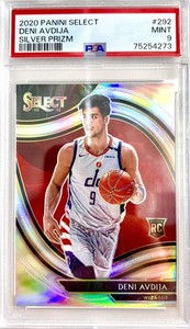 Deni Avdija RC 2020/21 Panini Select Courtside SILVER #292 Rookie PSA 9 POP 2 🔥