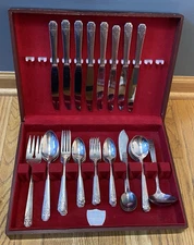 Wm A Rogers A1 Margate 1938 Silver plated 56pc Flatware Set Serving For 8 Oneida
